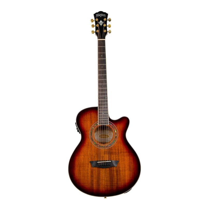 Guitarra Electroacustica Mini Jumbo Washburn EA55G-A-U