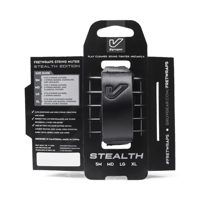 Fretwrap Gruv Gear Negro FW1-STL-MD