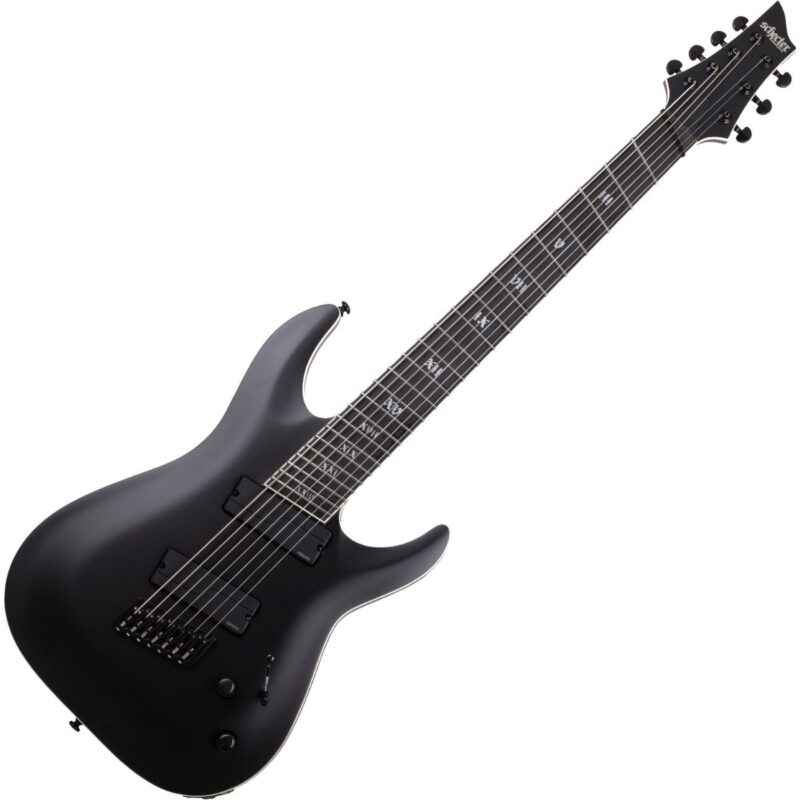 Schecter C-7 Multiescala SLS Evil Twin Satin Black SKU:1336