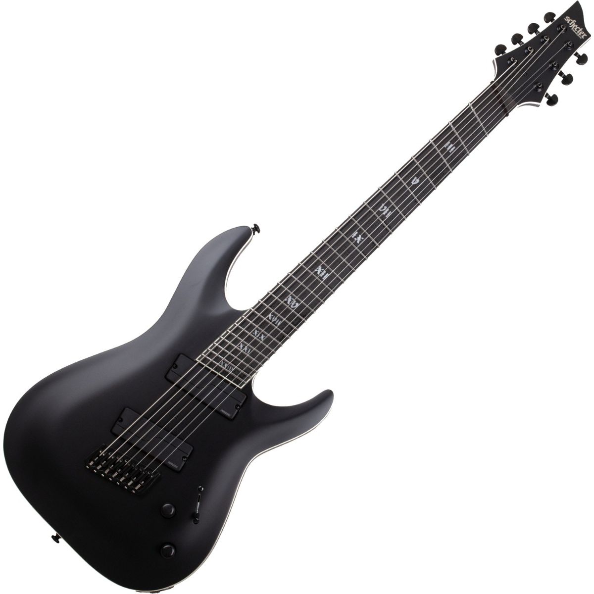 Schecter C-7 Multiescala SLS Evil Twin Satin Black SKU:1336
