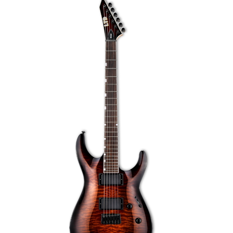 Guitarra Eléctrica LTD MH-200HT/QM Dark Brown Sunburst