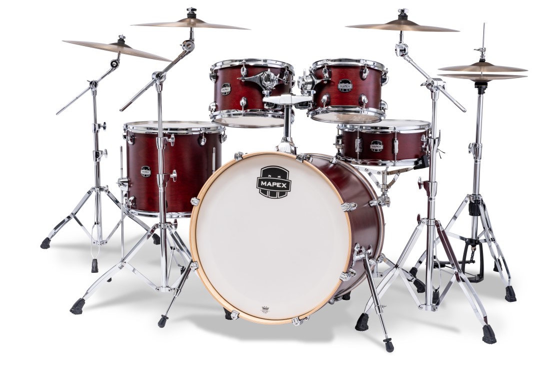Bateria Mapex Mars Maple Lacquer Kit Merlot Satin MM529SFWI
